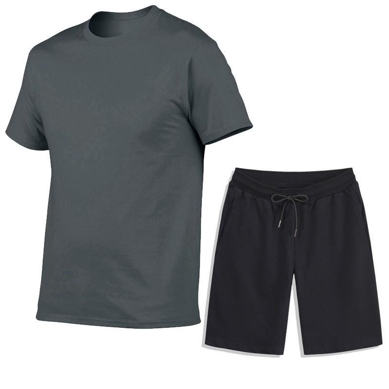 Herren Sommer Sport Freizeit Set: T-Shirt & Shorts für Fitness & Laufen