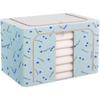 International Oxford Cloth Foldable Storage Box with Steel Frame - Ideal for Wardrobe, Toy Organizer, or Clothes Storage.