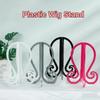 Durable Plastic Wig Stand Display Travel Wig Holder Collapsible Wig Head Stand Home Salon Use