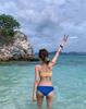 2024 Korean Dongdaemun INS Style Terry Cloth Bikini Swimsuit