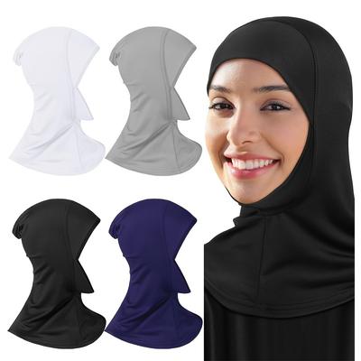 Esnek Etnik Uzun Tüp Bone Hijab Başörtüsü Kadınlar İçin Nefes Alabilen Başörtüsü Şapka Tam Boyun Kapatan Yumuşak Hijab Bone
