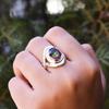 925 Sterling Silver Mystic Quartz Ring, Gift for Mom