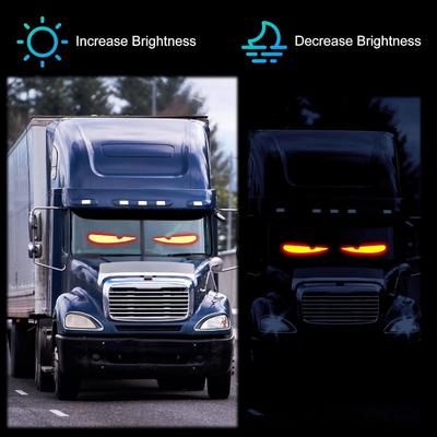 Devil Eyes Light for Cars Programmable Devil Eyes Light for Windshield Flexible LED Eyes for Car Windshield DIY Vehicle Window