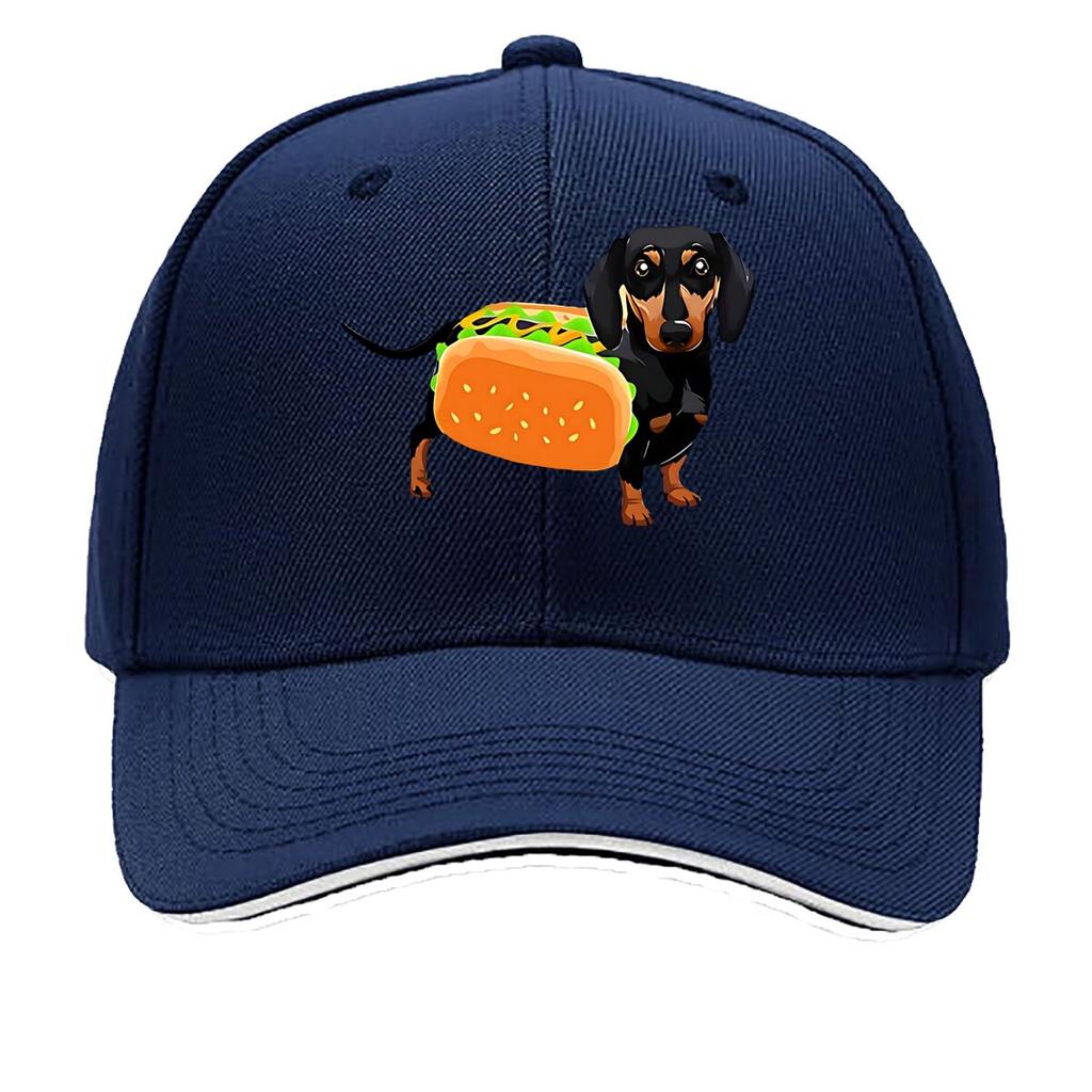 Hot Dog Shaped Dog Fabric Party Costume Hip Hop Hat Fashion Outdoor Sports Sandwich Baseball Cap