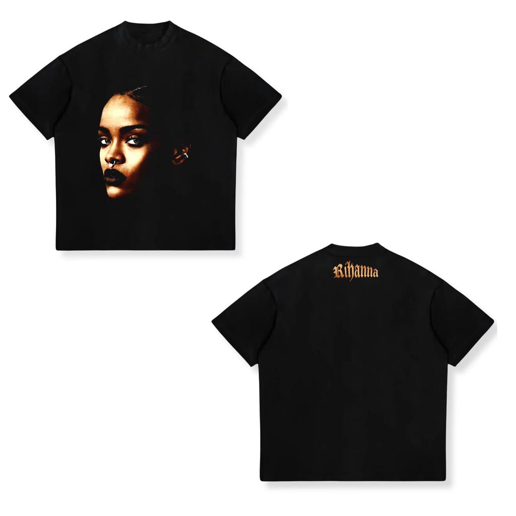 Rihanna Flipping It Graphic Print Summer Luxury Brand 100% Cotton Unisex Short‑Sleeve Streetwear T‑Shirt