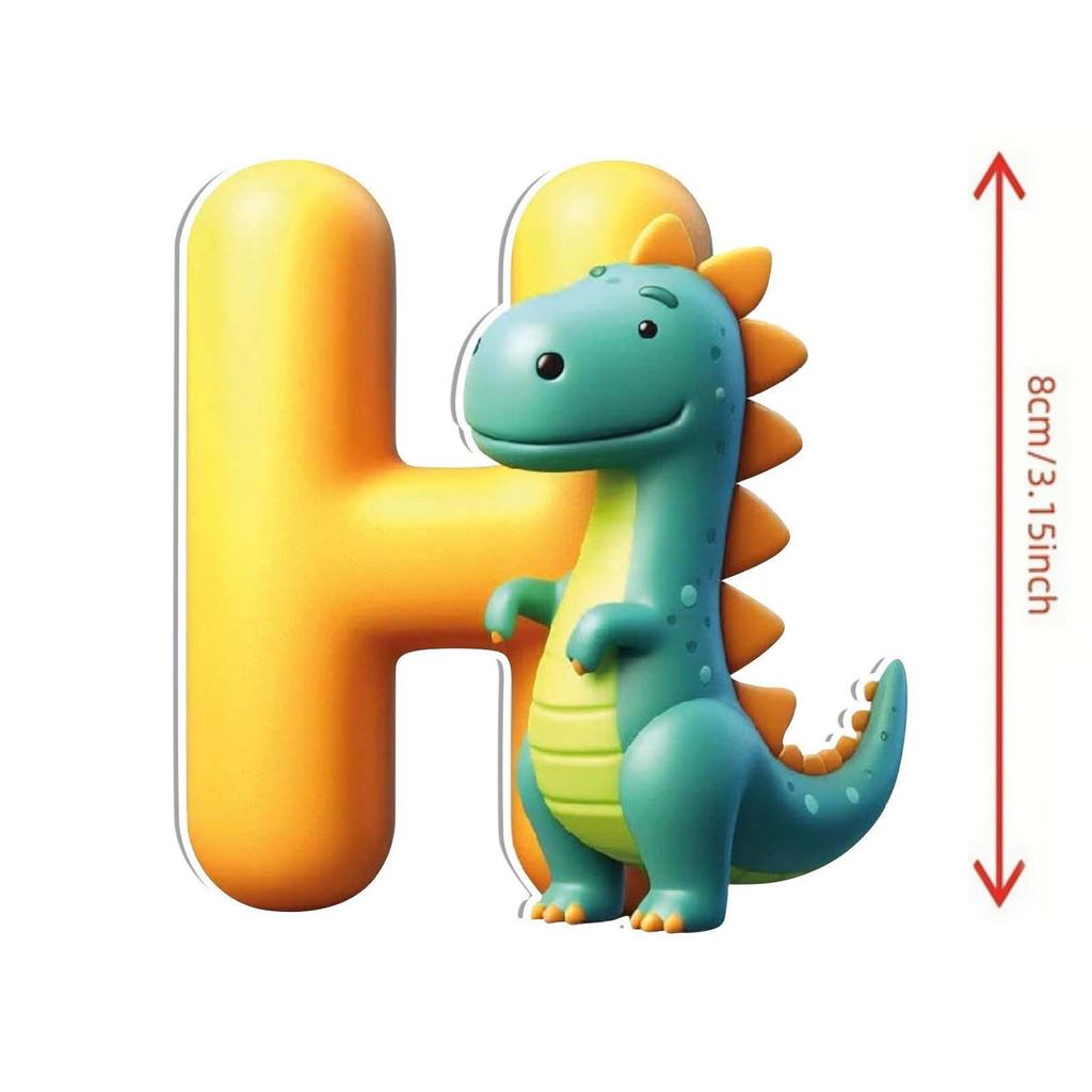 26 Litere Pandantiv Dinozaur Paste Litere Acrilice Pandantiv Decorat Paște