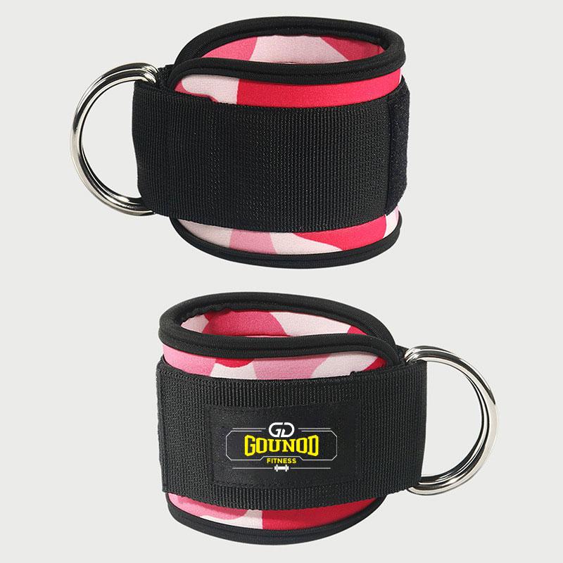 Fitness Equipment Gym Ankle Strap Padded Double D-ring Adjustable Ankle Weight Leg Training Brace Support Sport Safety Abductors