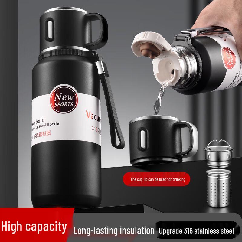 Yuzhuxun Large Capacity Portable Stainless Steel Insulated Bottle