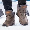 Plus Size Tactical Winter Boots: Warm, Velvet-Lined, Thick Snow Martin Boots for Men