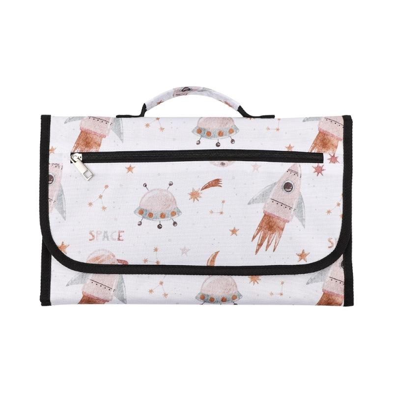 Change Mat Liner Splashproof Baby Diaper Changing Pad Foldable Printed Pattern Diapering Sheet Protector Sheet Bed Pad
