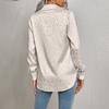 Women's Lapel Button,down Leopard Print Elegant  Long Sleeve Shirt