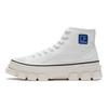 Li Ning CF Tracing Abrasion Resistant High top Sports Casual Shoes Unisex Cream Gray AGCS206-1