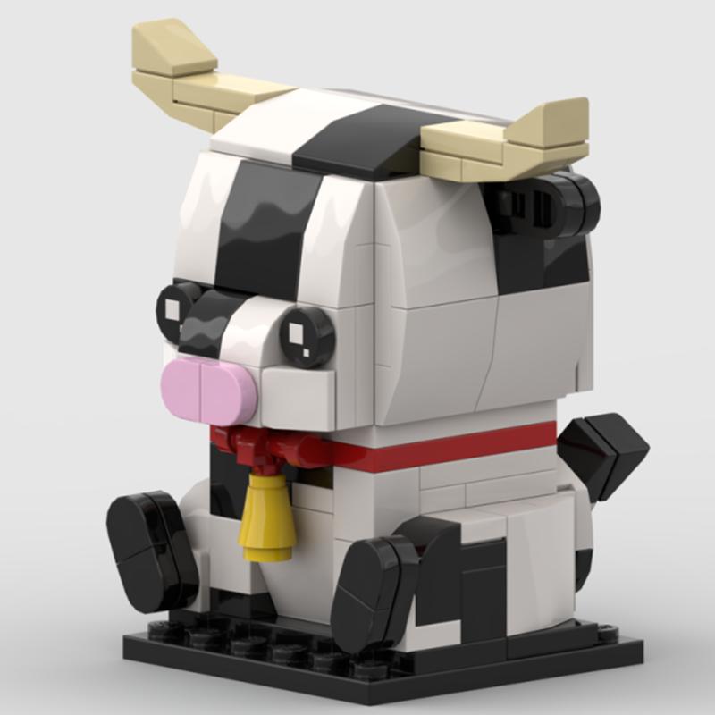Non-Toxic Moc Cute Animals Bear Cow Rabbit Eagle Penguin Hedgehog Tiger Panda Pig Building Blocks Toys For Children Kids Christmas Gifts