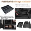 2025 Chevy Silverado Fold Down Center Console Organizer Tray for 2019-2025 Chevy Silverado 1500/ 2020-2025 Chevrolet Silverado 2500HD 3500HD