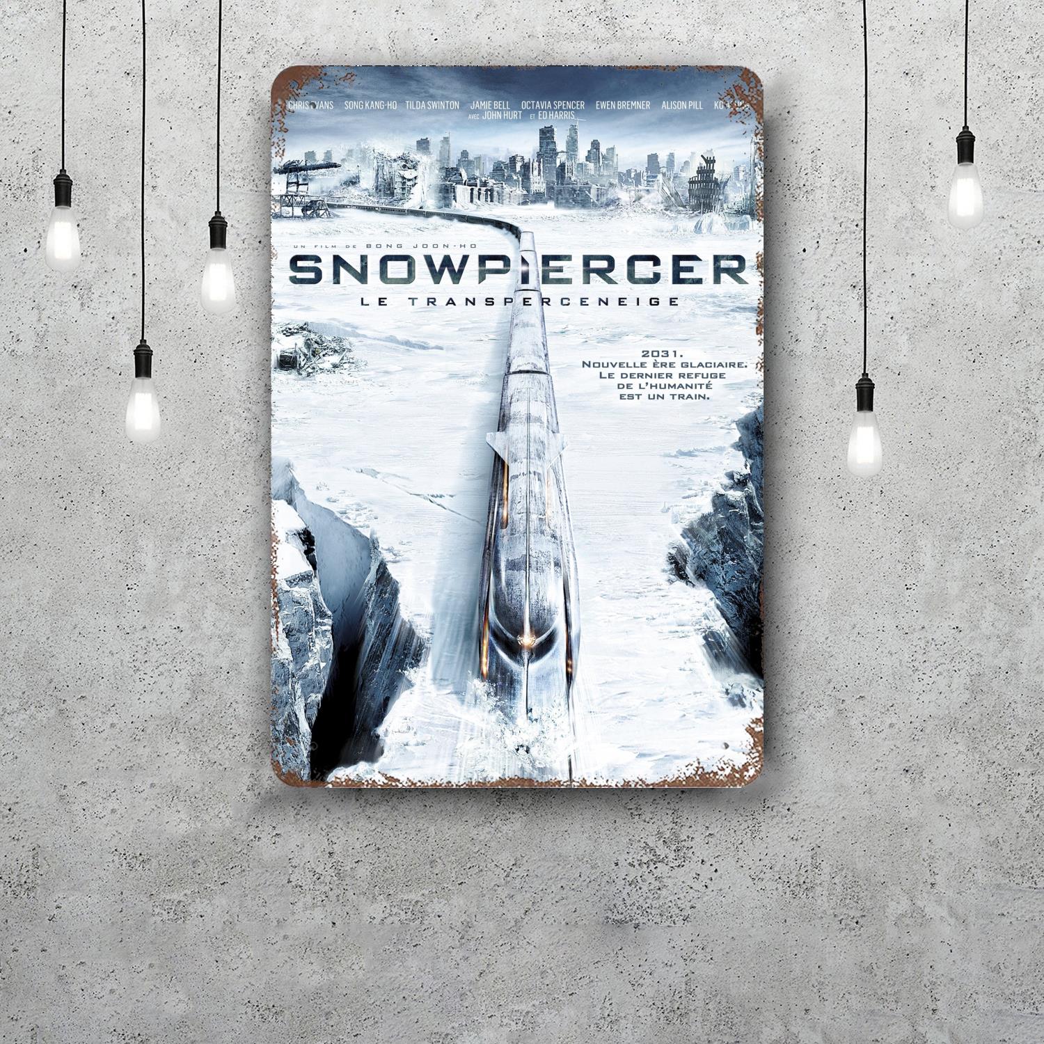 

Snowpiercer Action Movie TV Show Decor Metal Signs Tin Signs Captain Poster Decor for Bar Pub Club Man Cave Wall Decoration 20x30cm（7.8x11.8inch）