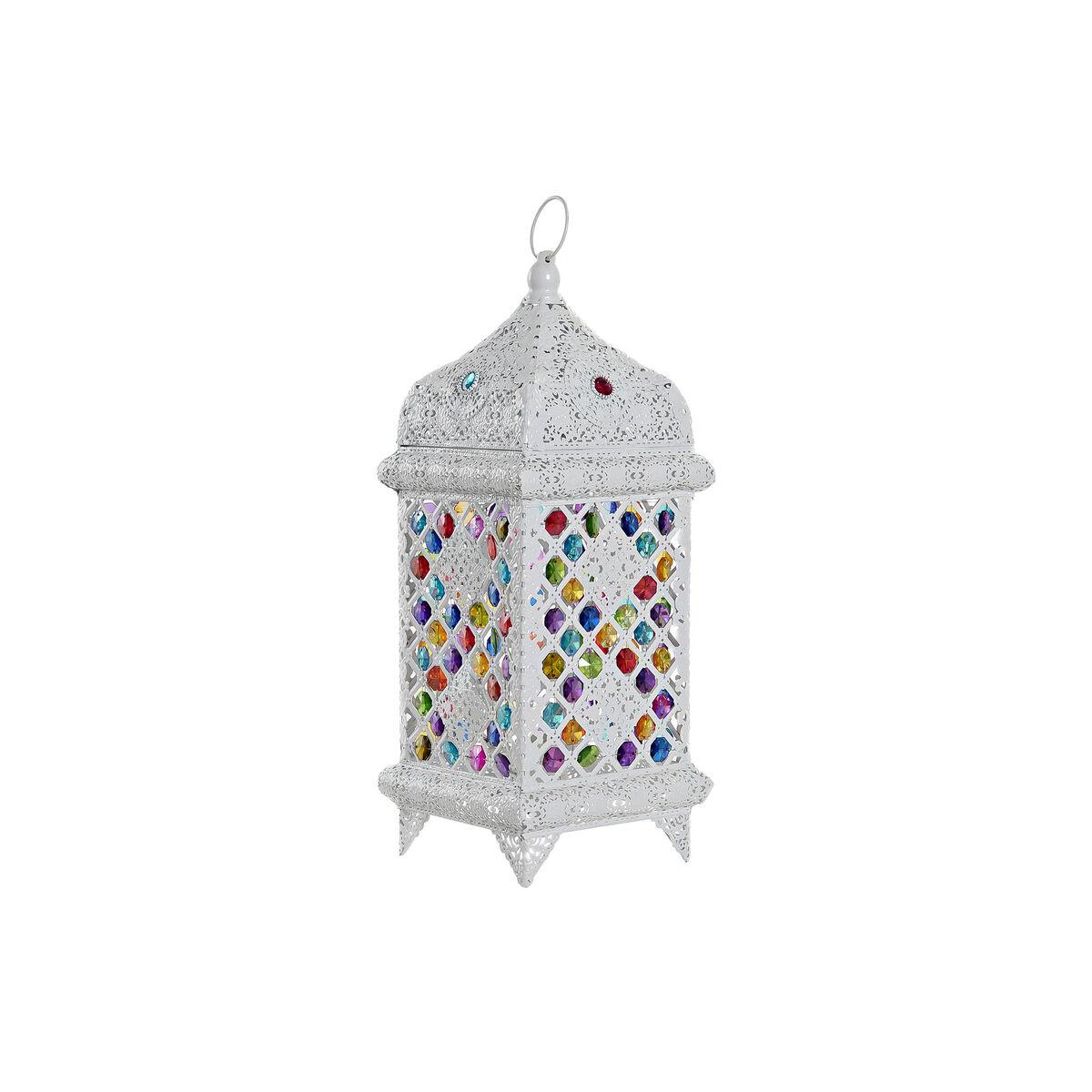 

DKD Home Decor Настольная лампа 18 x 18 x 46 см Металл Белый Многоцветный 220 В 50 Вт