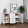 Vidaxl Komoda, Biała, 100X36X60 Cm, Materiał Drewnopochodny