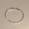 Shiny Colorful Crystal Bracelet for Women Sparkling Zircon Accent Chain Anti-allergy Jewelry for Night Out Party Birthday Gift
