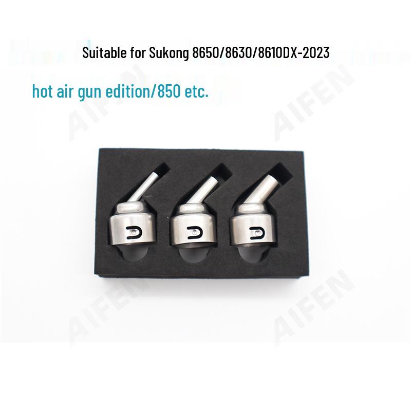 Su Gong 8650 Professionelle Heißluftpistole Gebogene Düse, Kompatibel mit 8650/8630/8610 Modellen, 21,5 mm Durchmesser