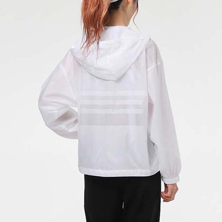 Adidas Neo Running Training Hooded Woven Jacket Women Jacket White GP5458