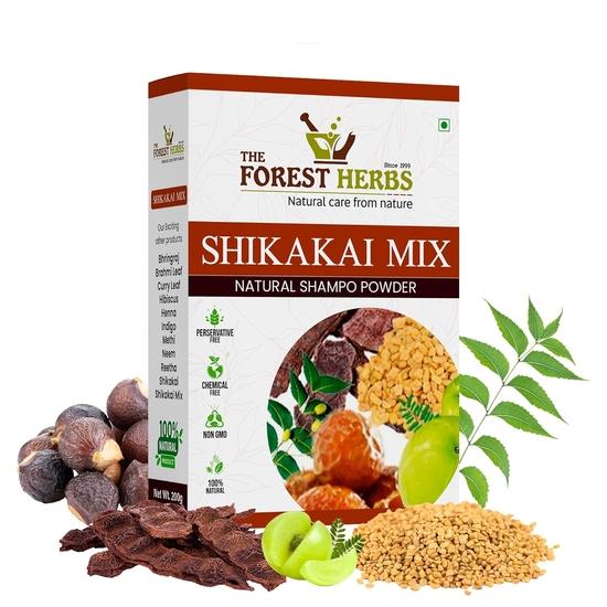 THE FOREST HERBS Natural care from nature Hair Shampoo 200G With Amla, Reetha, Shikakai, Bhringraj, Hibiscus, Neem & Methi For Hair Wash  200G