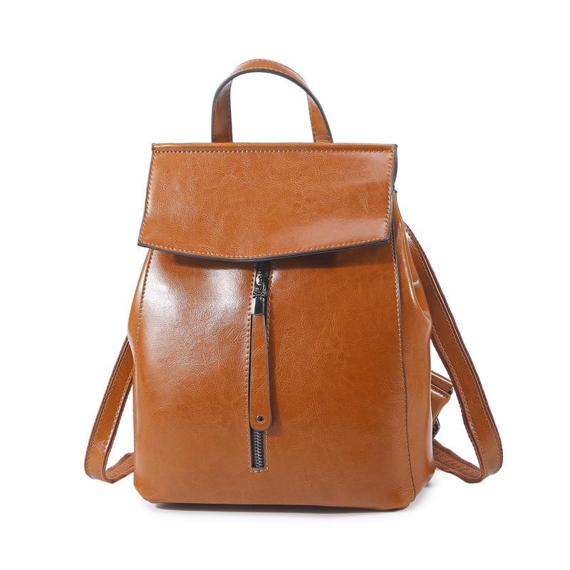 Genuine Leather Women's Bag Fashion All-in-one Bag Cowhide Bag Shoulder Backpack