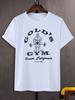 Herrar Golds gym 1965 logotyp Färg Vintage Vit