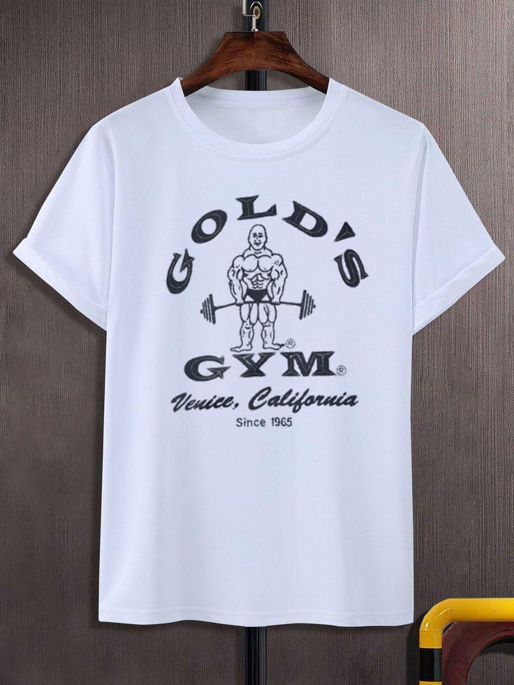 Men s Golds gym 1965 logo Color Vintage White XL