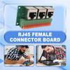 A84X-RJ45 Female Breakout Board,Solderless RJ45 To 8Pin Quick Spring Terminal,Three Ways RJ45 Female Connector With PCB Board