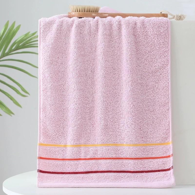 Absorbent Thickened Pure Cotton Bath Towel with Embroidered Souvenir Design
