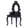 1:12 Dollhouse Dressing Table Stool Miniature Bedroom Furniture Model Decoration DIY Dollhouse Accessory