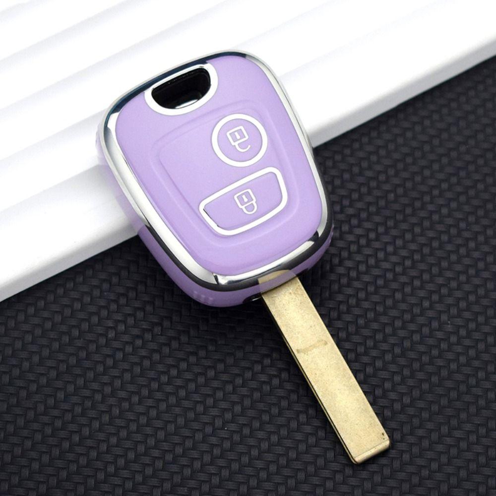 TPU Key Case Cover for Citroen C1 C4 For Peugeot 106 107 206 207 306 307 Car Accessories