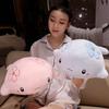 Adorable Pink And Blue Whale Plush Toy Soft Cuddly Stuffed Animal Pillow