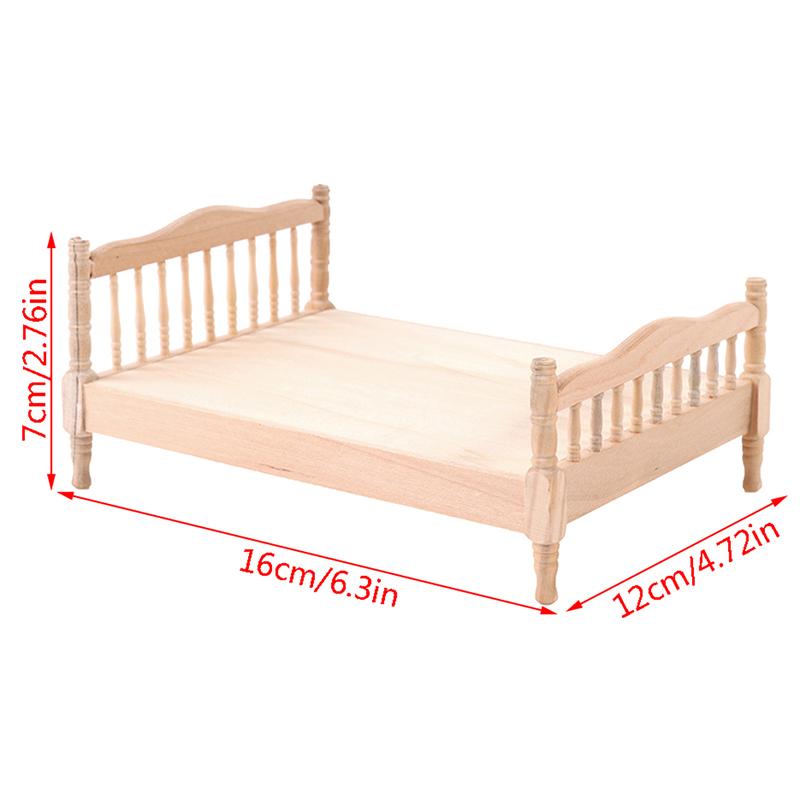 style Different 1/12 Dollhouse Mini Bedroom Bed Dressing Table Mirror Closet Bunk Bed Dollhouse Home Furniture Decor Accessories
