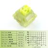 Outemu Silent Peach V3 Switch Mute Lemon V3 Switches Teclado Mecánico Lineal Táctil 5 Pines Hot swap Pre Lubricado PA66 POM Switch