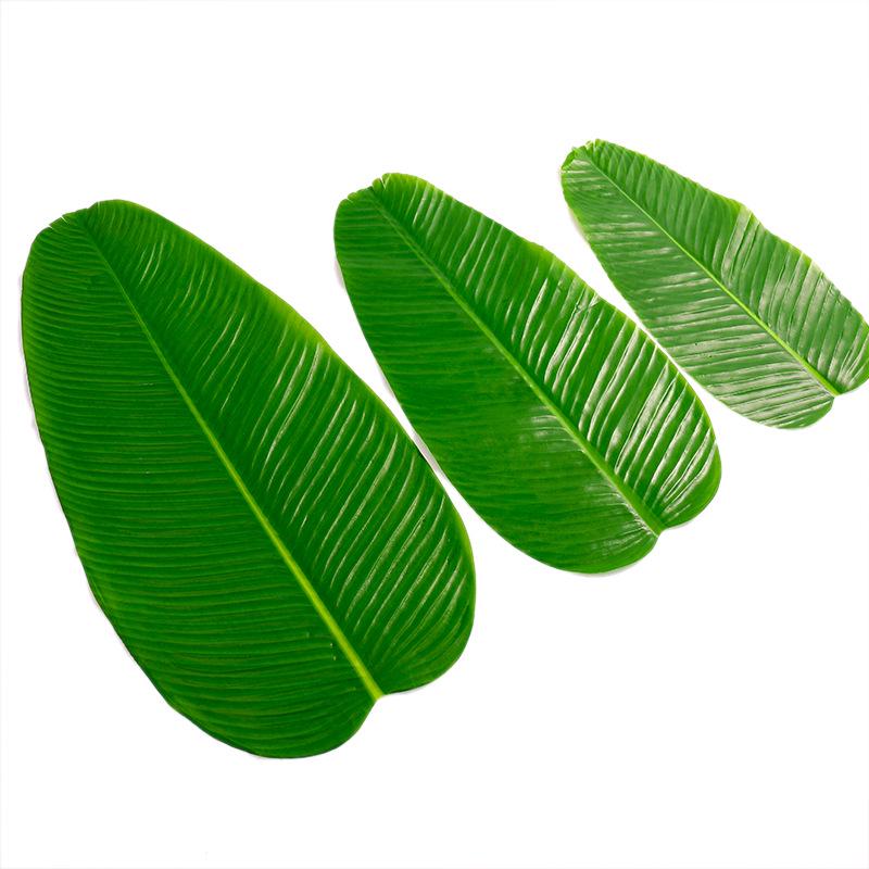 Large Banana Leaf Fabric Decoration: Fake Plant Table Mat for Fruit Shop Display