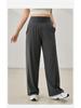 Calças Esportivas Femininas Plus Size de Cintura Alta com Controle da Barriga e Perna Larga para Emagrecimento, Secagem Rápida para Fitness - Outono Inverno