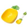 Pineapple Salad Bowl Ceramic Kid Rice Bowl With Spoon 300ml