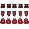 MOC Medieval Building Blocks Character Accessories Shields Armor Vests Warhorses Flags Set Mounts Toy Gifts Compatible Bricks