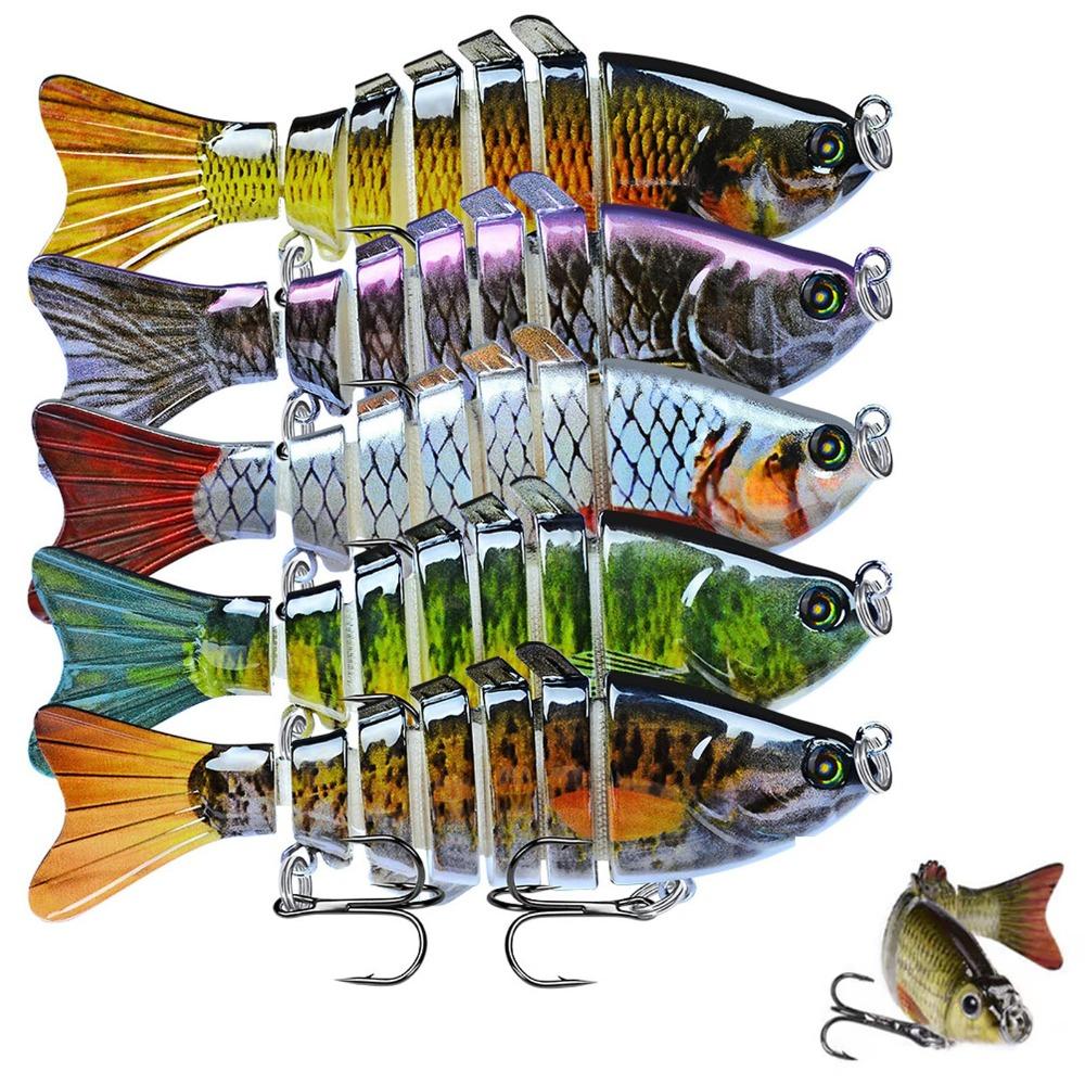 10cm Bionic Swimming Bait 7 Segment Bionic Fishing Lures New Hard Bait  For All Kinds Of Fish