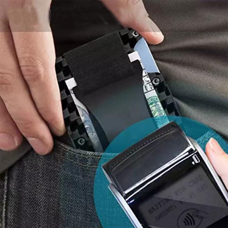 New RFID Blocking Carbon Fiber Wallet with Money Clip