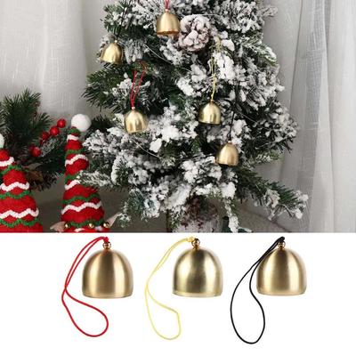 Pet Pendant Metal Brass Bells Clear Sound Loud Christmas Door Bell Mini 28mm Wind Chime Home