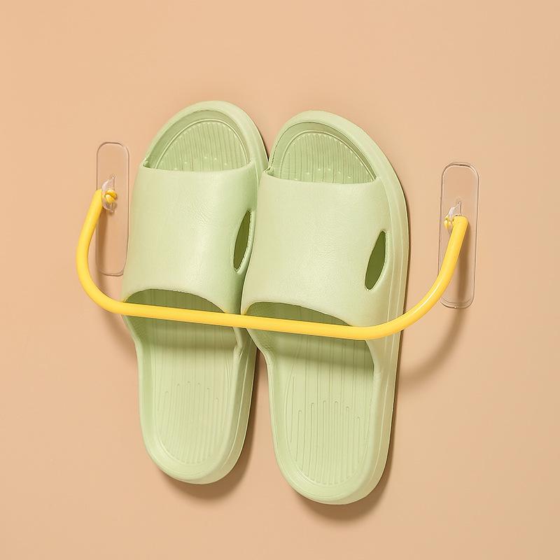 No-Drill Wall-Mounted Bathroom Shoe and Slipper Rack