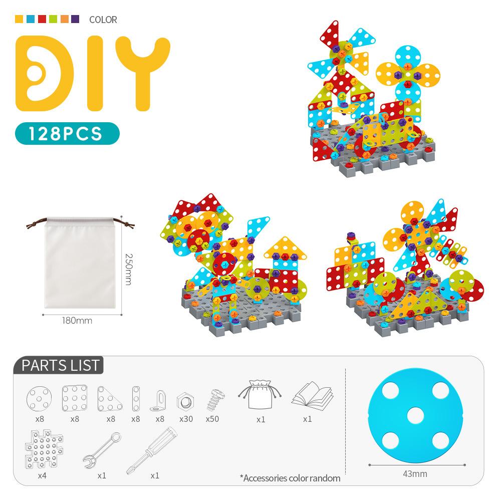 

Children s Puzzle Screw Building Blocks Kindergarten Baby Hands on Screw Tightening Early Education Toy Gift