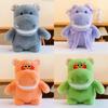 Animal Hippo Stuffed Plush Toy Cartoon Bow Doll Multiple Colors Children Gift