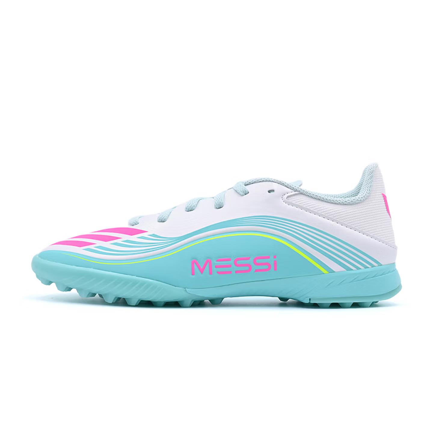 

adidas F50 League TF Big Kid Messi Aurora Radiante Pack Kids Sneakers White Cloud-White Lucid-Pink JQ0944 37⅓