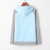 Women's Zip Funnel Neck Hooded Sweatshirts Long Sleeve Pullover Hoodie Drawstring Hoody Raglan Pullover Tops