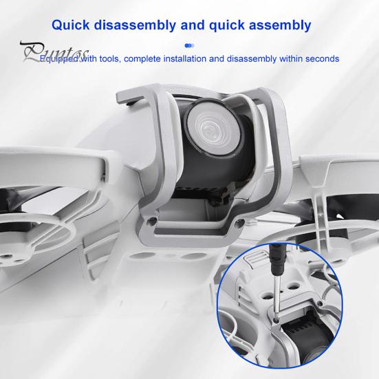 

Захист об’єктива камери дрона для бампера для DJI NEO Shield Захисна кришка проти подряпин Захисна кришка бампера Захисна планка для захисту від зіткнення срібний