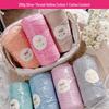 Fio de Algodão Oco com Glitter Prata, 200g, 1.5mm, Ideal para Sacolas de Crochê DIY.