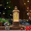 Christmas Glow Music Lantern: Rotating Water-Filled Oil Lamp Night Light Ornament & Gift.